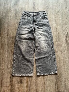 Dazy High-Rise Wide Leg Gray Denim Jeans